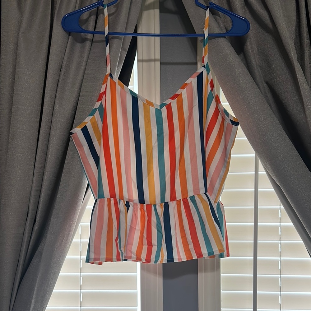 SHEIN Colorful Striped Tank Top